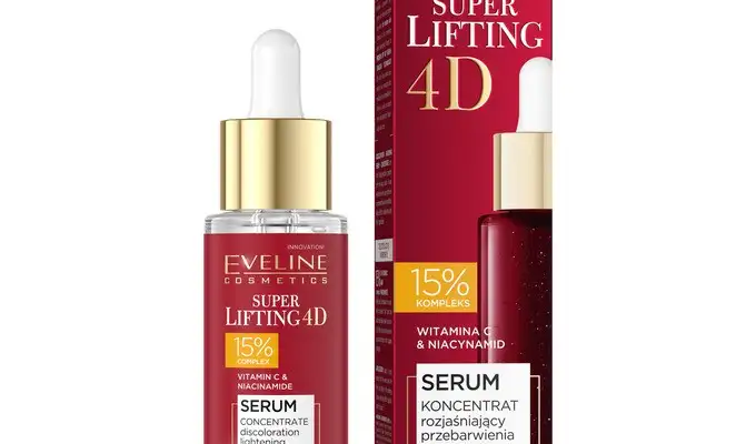 Eveline Super Lifting 4D Serum-koncentrat rozjaśniający przebarwienia do twarzy 15%
